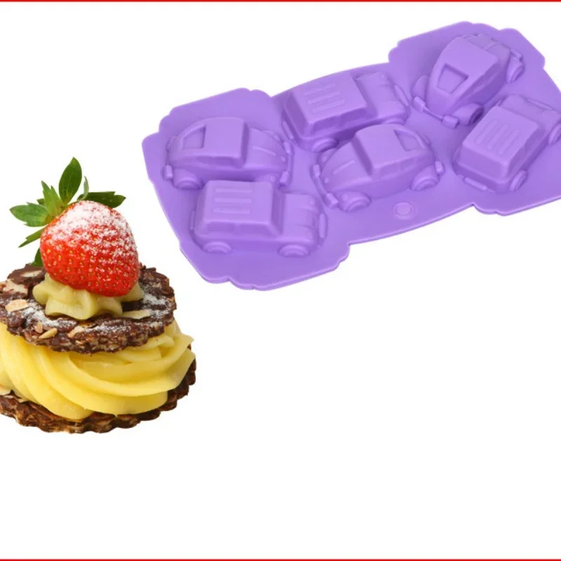 Moule à chocolat en silicone pour voiture, glace, bonbons, cuisson, gâteau, cookie, pouding, F2