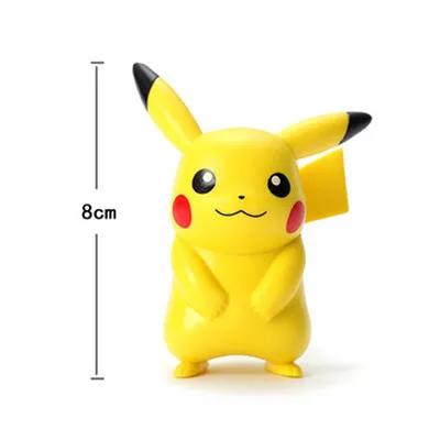 Figurines d'action Pokémon, jouets Pikachu, modèle Charmander Psyduck Squirtle Jigglypuff Bulbasaur,