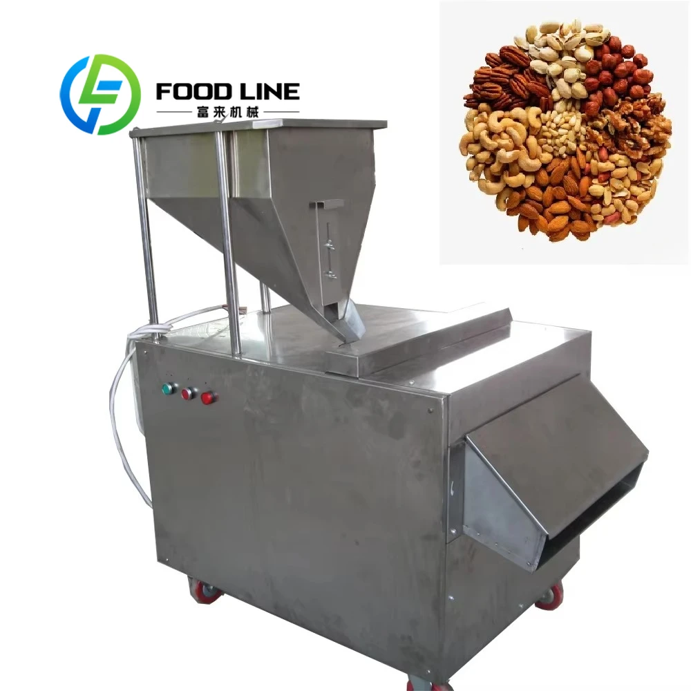 Machine automatique de découpe de tranches de particules d'amande, ligne de Production, hachoir d'am