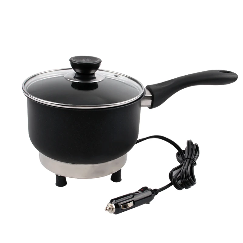 Mini cuiseur électrique pour voiture et camion, poêle à frire, poêle de cuisson, cuiseur à riz, chau