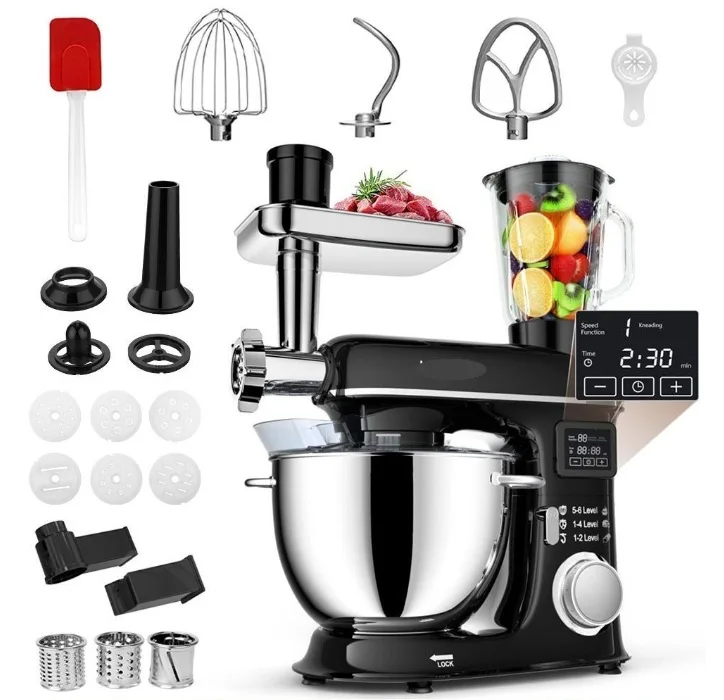 Robot culinaire multifonction 8L, usage commercial et domestique, pétrin électrique, extracteur de j