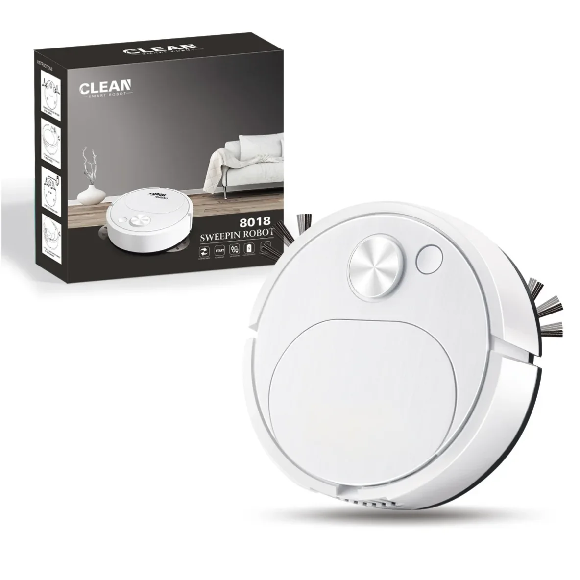 Nouveau Robot de balayage USB aspirateur vadrouille 3 en 1 intelligent sans fil 1500Pa traînant nett