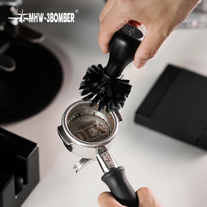 Brosse de nettoyage ABS MHW-3BOMBER, brosse de nettoyage pour panier à café, adaptée aux paniers de