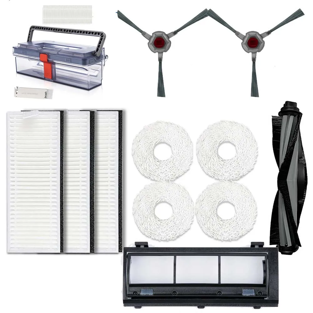 Pour Yeedi Station de vadrouille Robot autonettoyant brosse latérale brosse principale filtre boîte