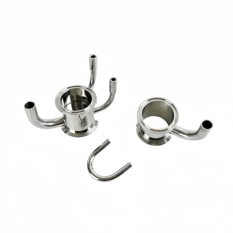 Extracteur Soxhlet 2 "(51mm)OD64mm avec trois pinces ou tuyaux, accessoires de rectification en acie