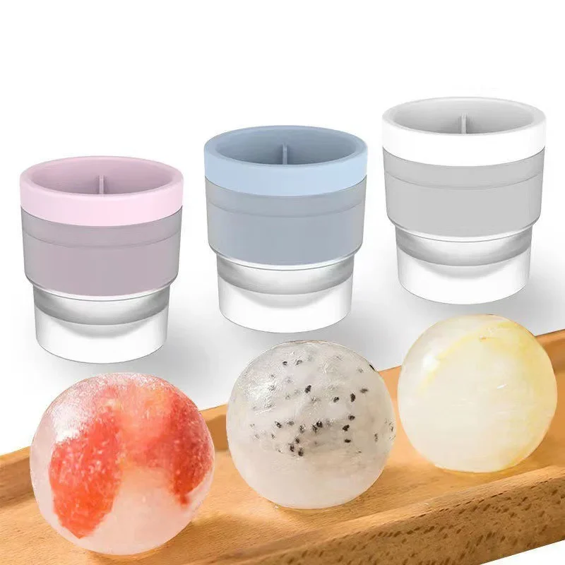 Machine à glaçons en Silicone, sphère de qualité alimentaire, moule à glace empilable à fusion lente
