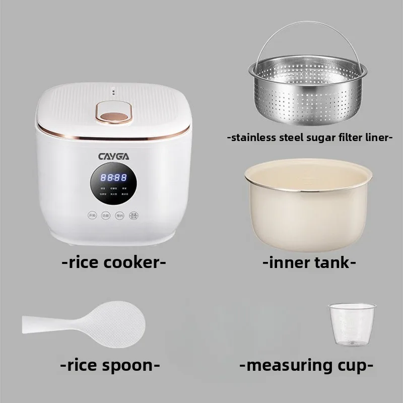 Cuiseur à riz électrique numérique intelligent multifonction 3L, Mini cuiseur à riz avec revêtement