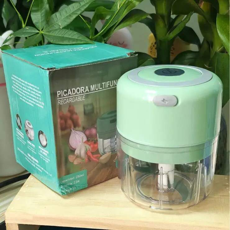 Mini hachoir électrique rechargeable, broyeur d'ail multifonctionnel, hachoir à viande pour usage do