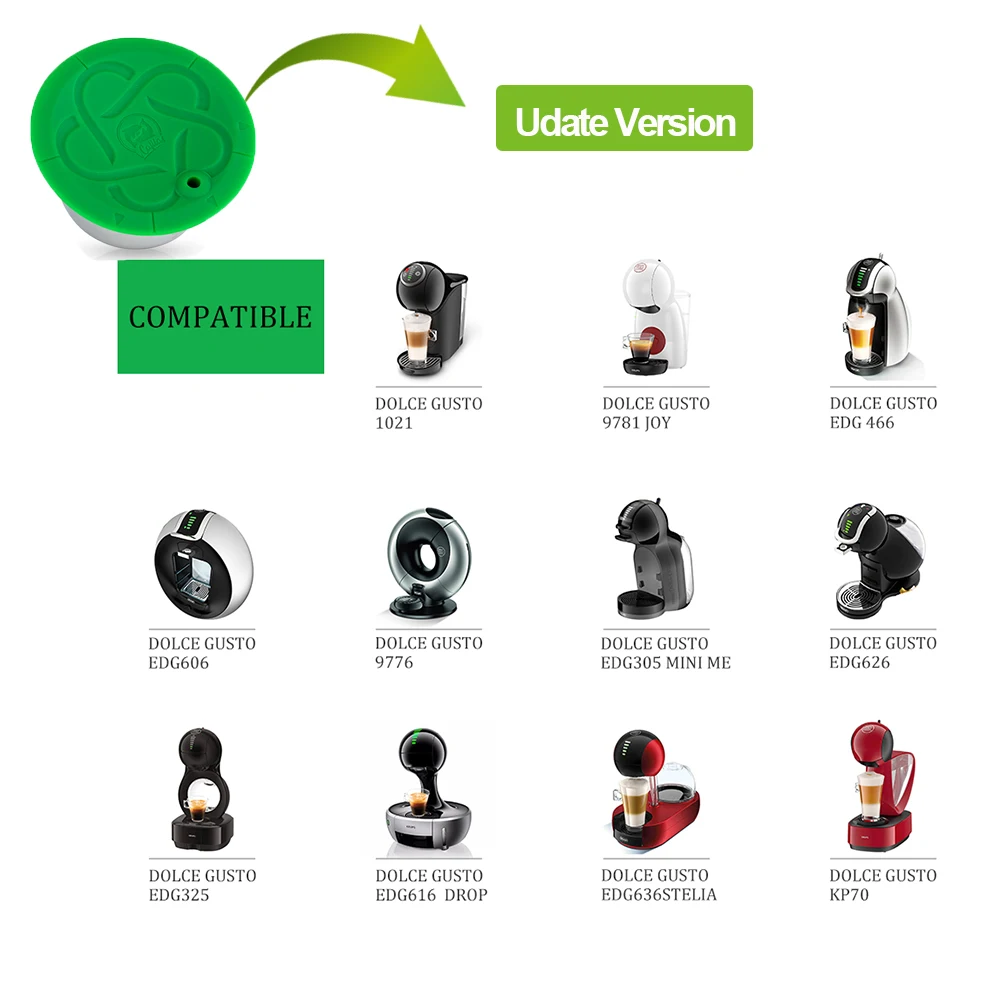 Capsules de café réutilisables pour Dolce Gusto, dosette en acier inoxydable, utilisable au quotidie