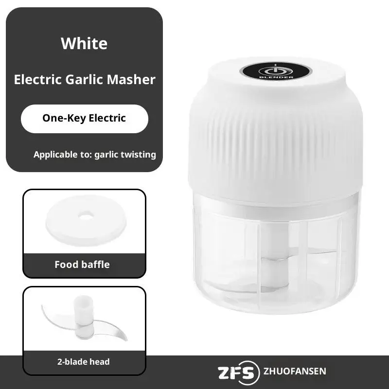 Presse-ail électrique Portable, Mini robot culinaire, hachoir à légumes, hachoir à viande pour usage