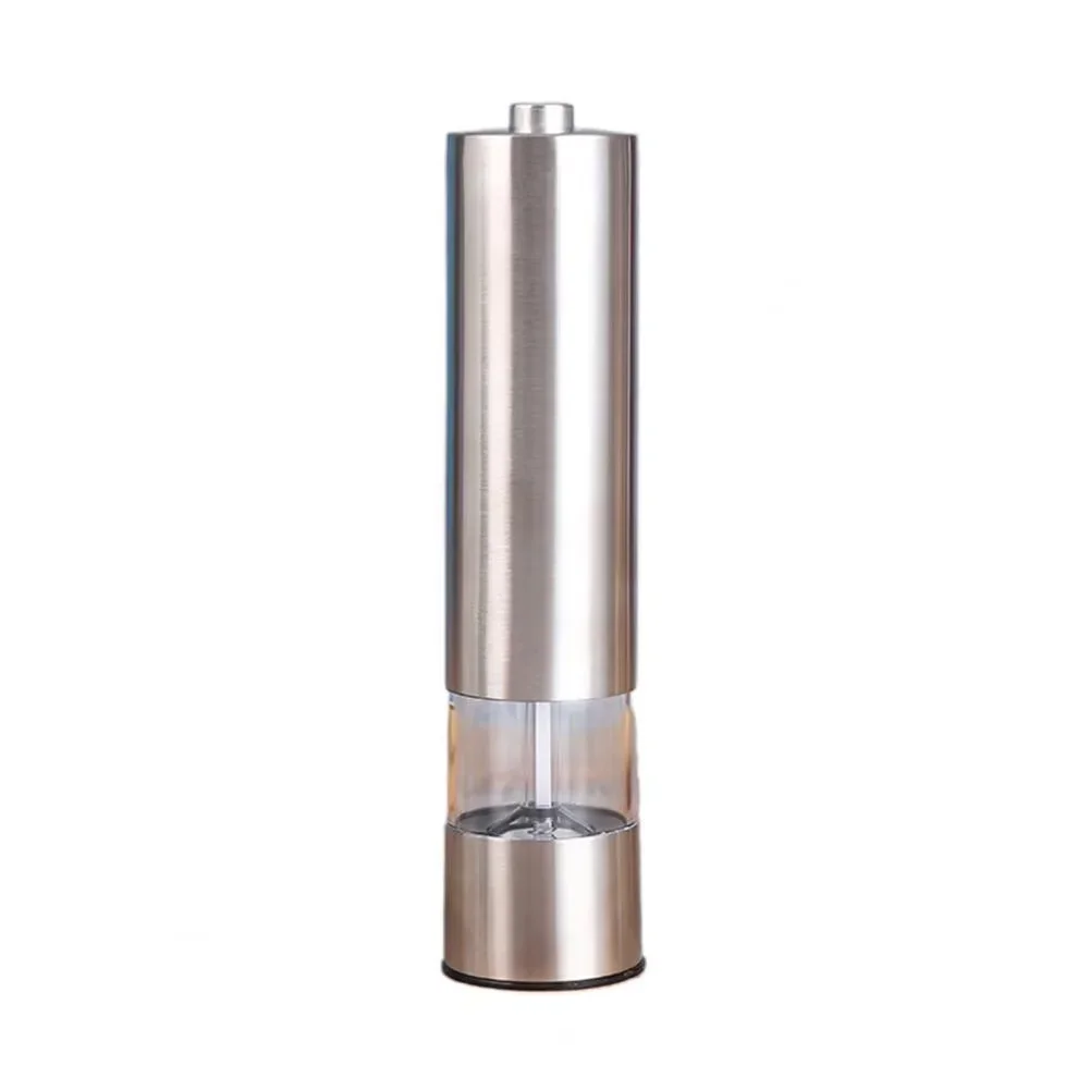 Ensemble de moulin à sel et à poivre électrique, opération à une main, moulin à épices en acier inox