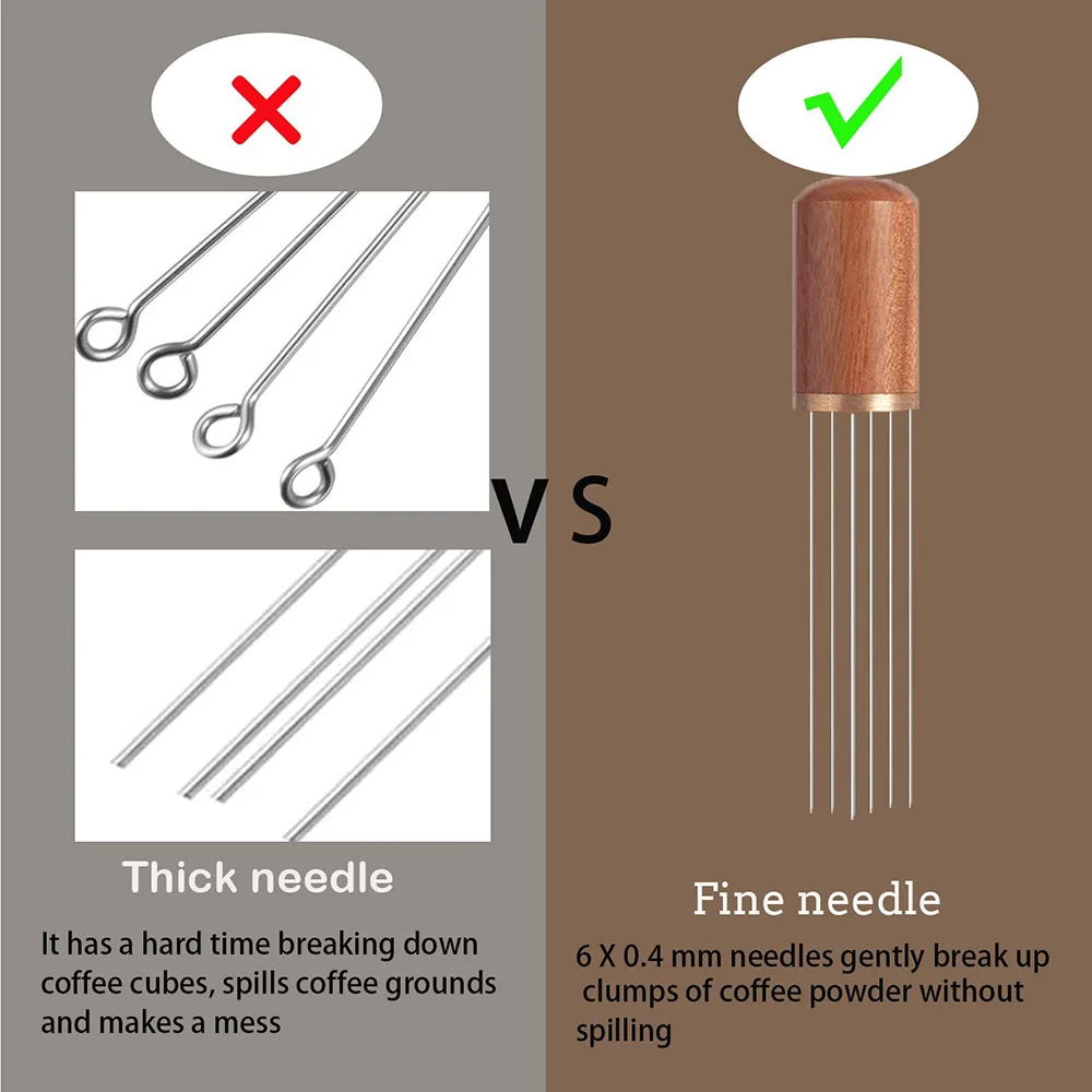 Agitateur de poudre à expresso en acier inoxydable, distributeur de doseur de café, niveleur, outils