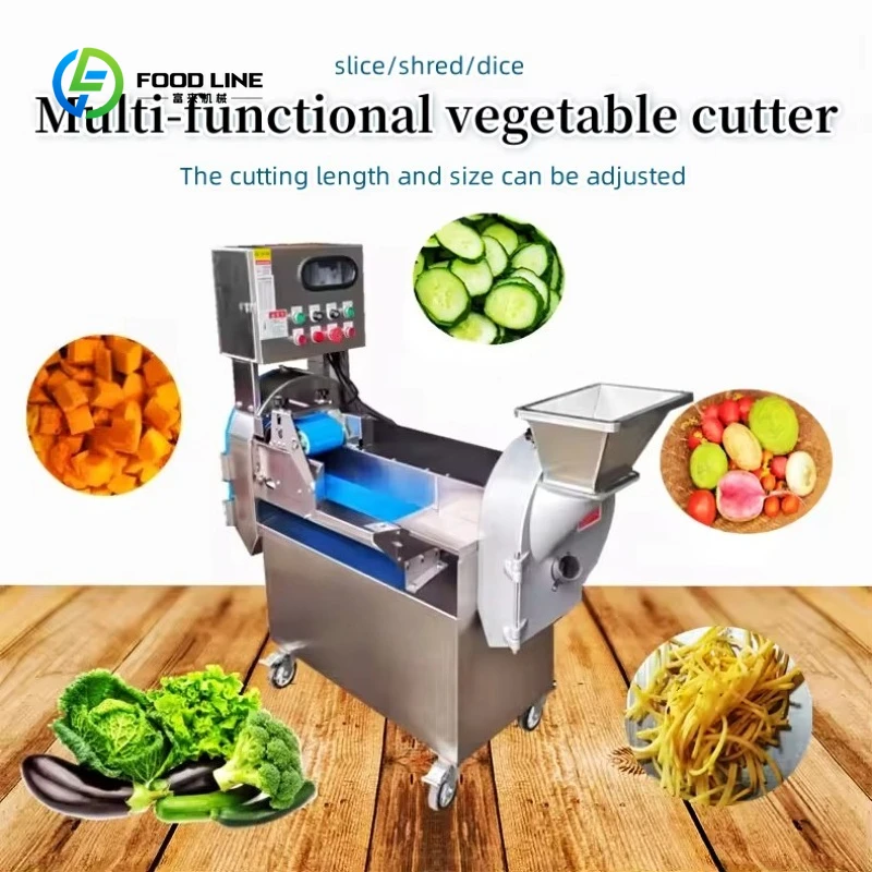Coupe-légumes automatique personnalisé avec PLC et moteur, multifonctionnel, pour oignon vert, coria