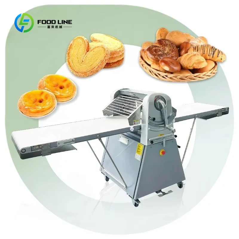 Laminoir à pâte manuel et automatique réversible personnalisé pour croissants et pâte feuilletée
