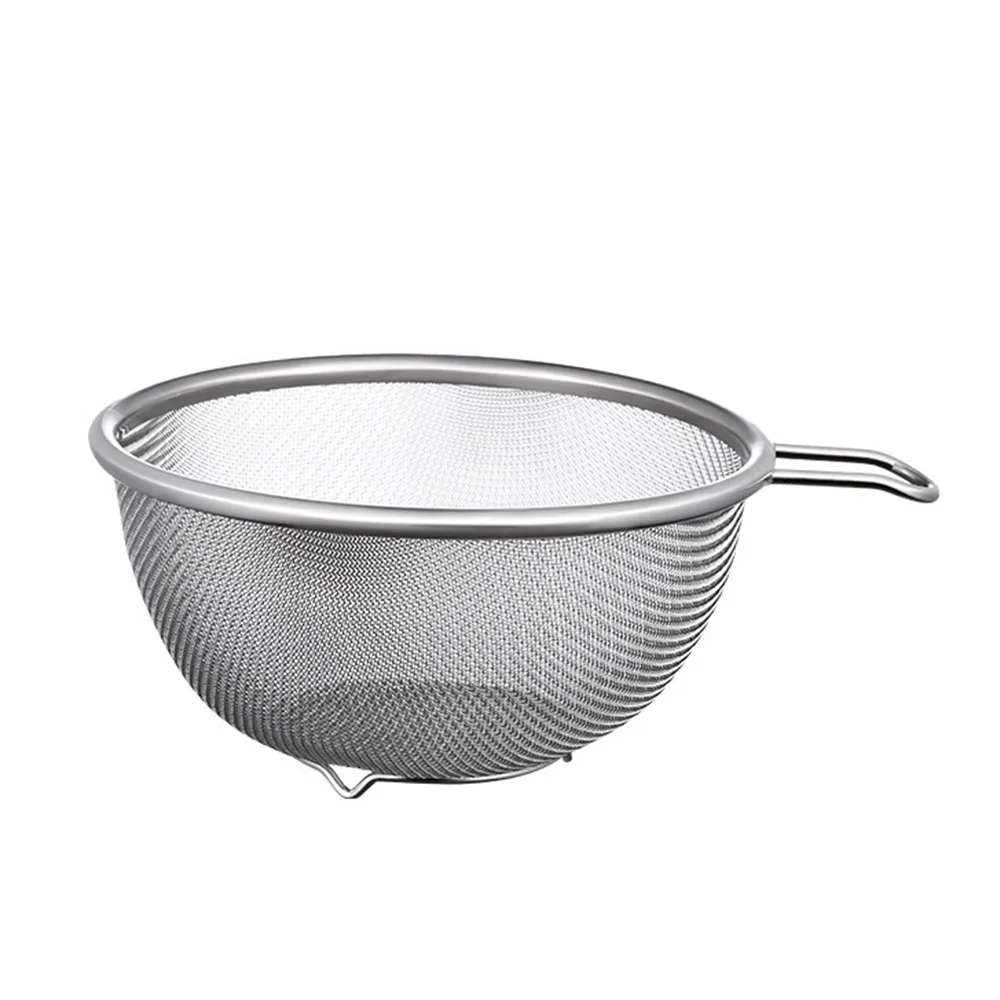 Bol multifonctionnel en acier inoxydable 304 avec poignée et échelle, panier passoire S/M/L, passoir
