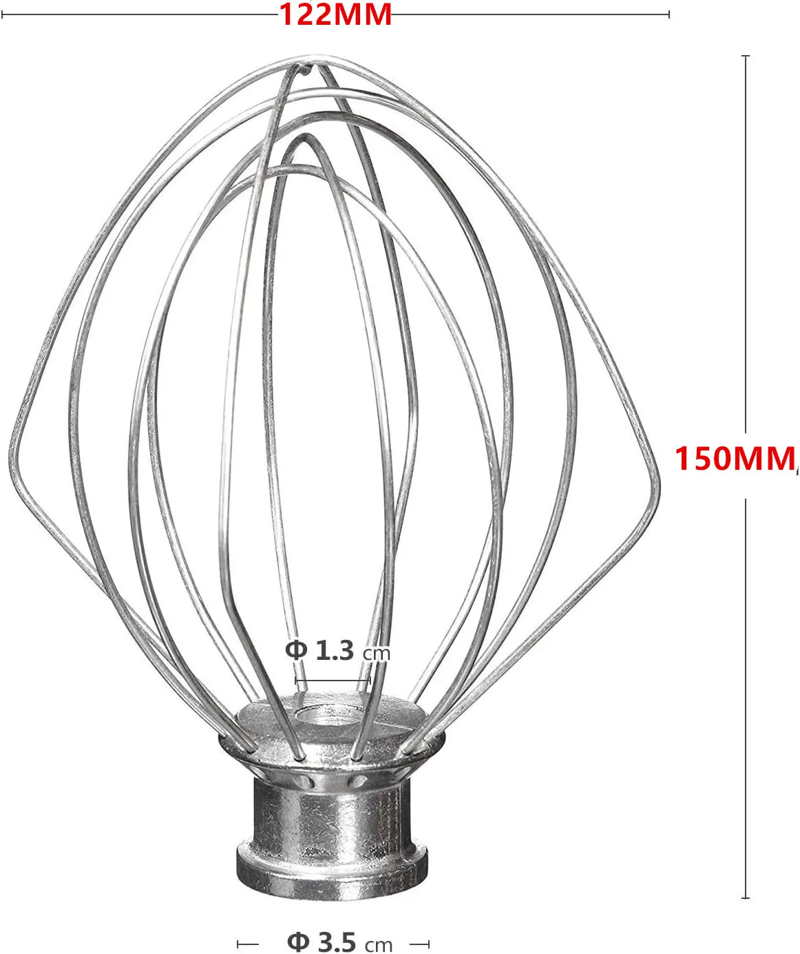 Accessoires fouet à 6 fils compatibles avec le batteur KitchenAid 5Plus-6Quart, accessoires pour bat