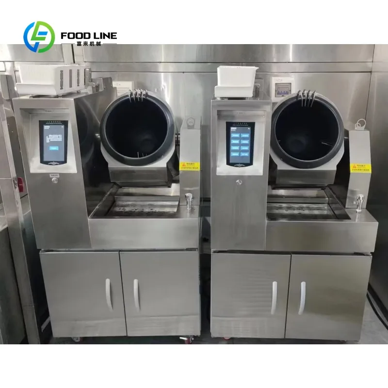Robot de cuisine automatique personnalisé en acier inoxydable pour la cuisson par agitation, cuiseur