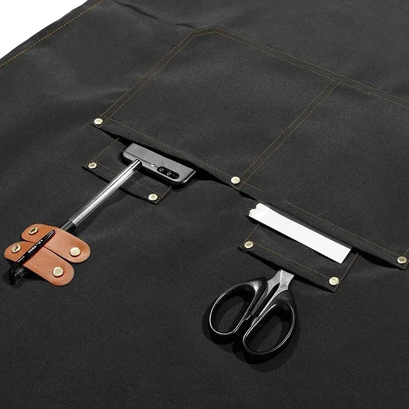 Tablier de cuisine imperméable, tablier de cuisine professionnel, uniforme de travail de serveur de