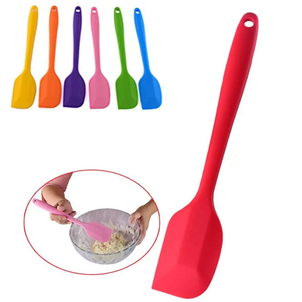Spatule à gâteau crème en Silicone à Long manche de 21cm, mélange de pâte, grattoir de cuisson, bros