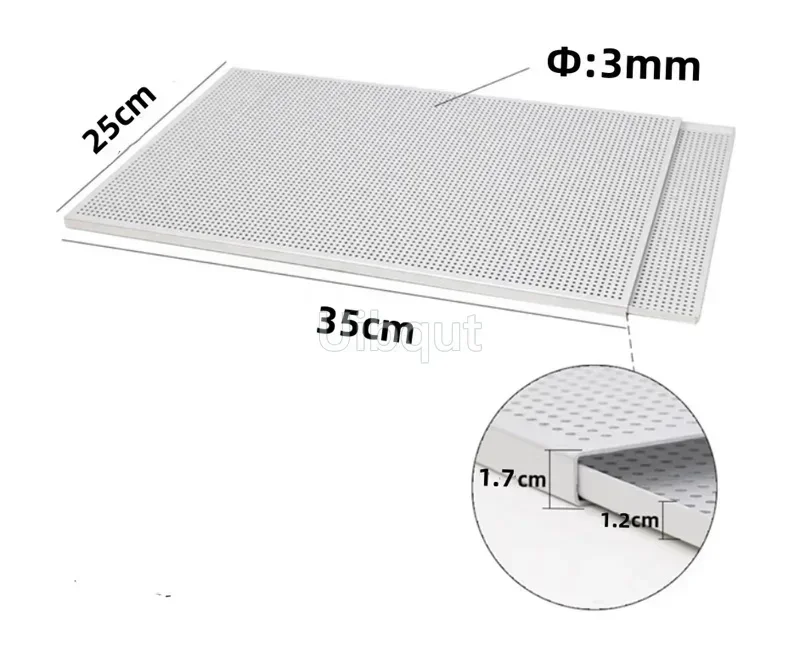 Plateau de pâtisserie bouffant rectangulaire Mille Feuille moule à pâtisserie plat perforé four Pari