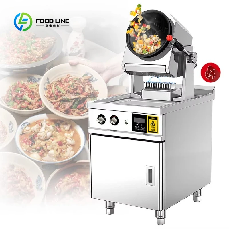 Machine à Frire Automatique Grande Capacité Personnalisée, Équipement de Cuisine Professionnel, Robo