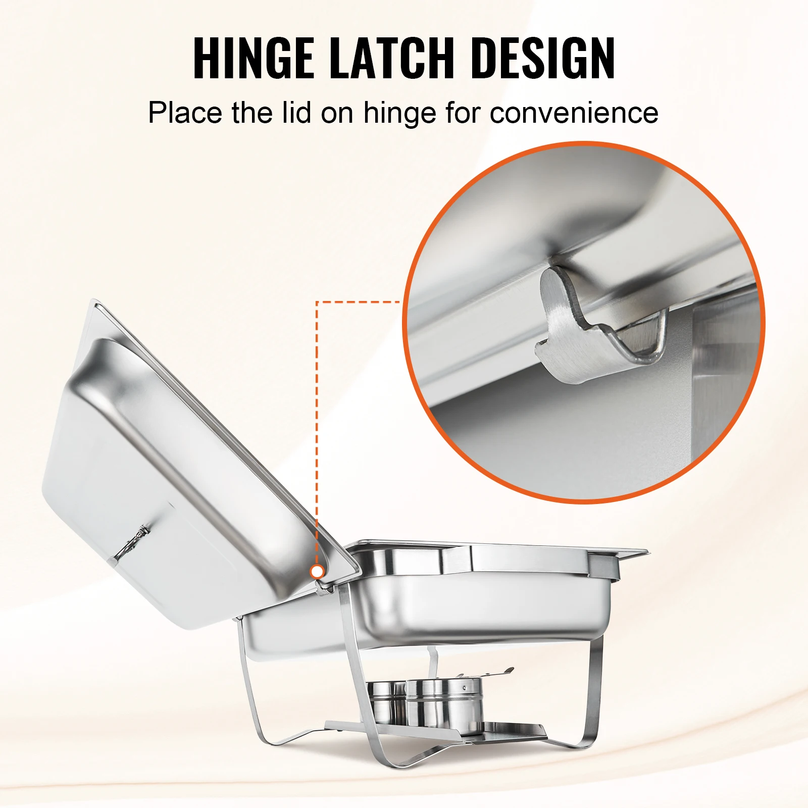 SucceBuy – réchaud rectangulaire 8QT, 2/4/6 paquets avec poêles pleine taille, Buffet, chauffage de
