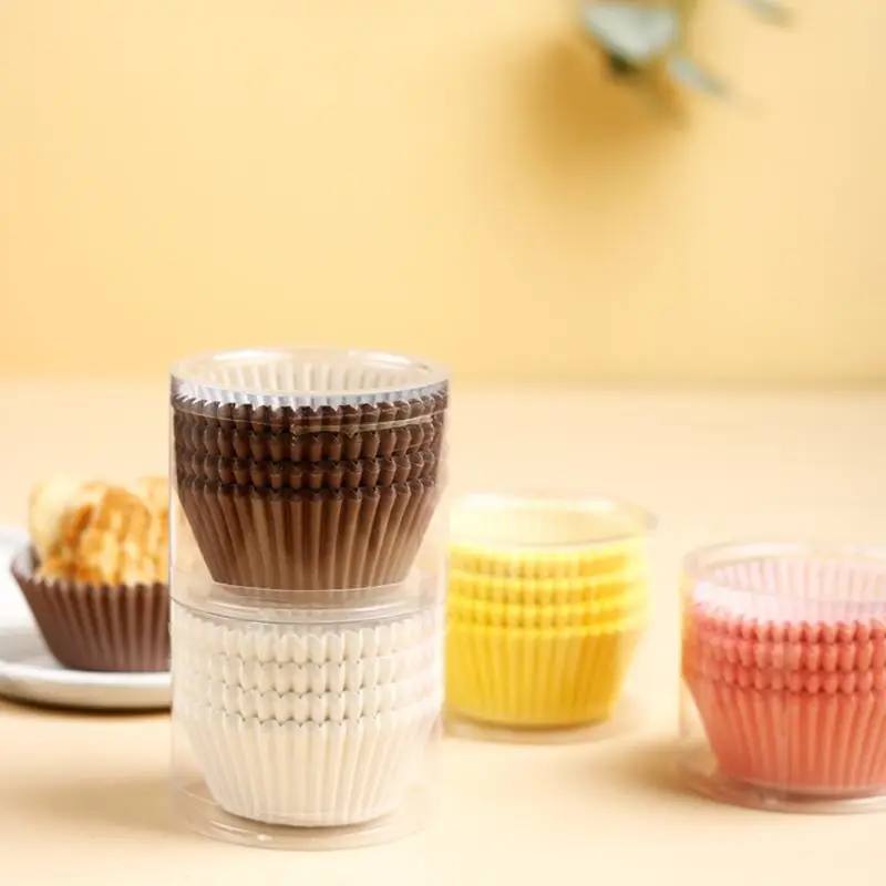 100 pièces jetables Muffin tasses oeuf tarte moules résistant à la chaleur Cupcake tasses épaissi pa