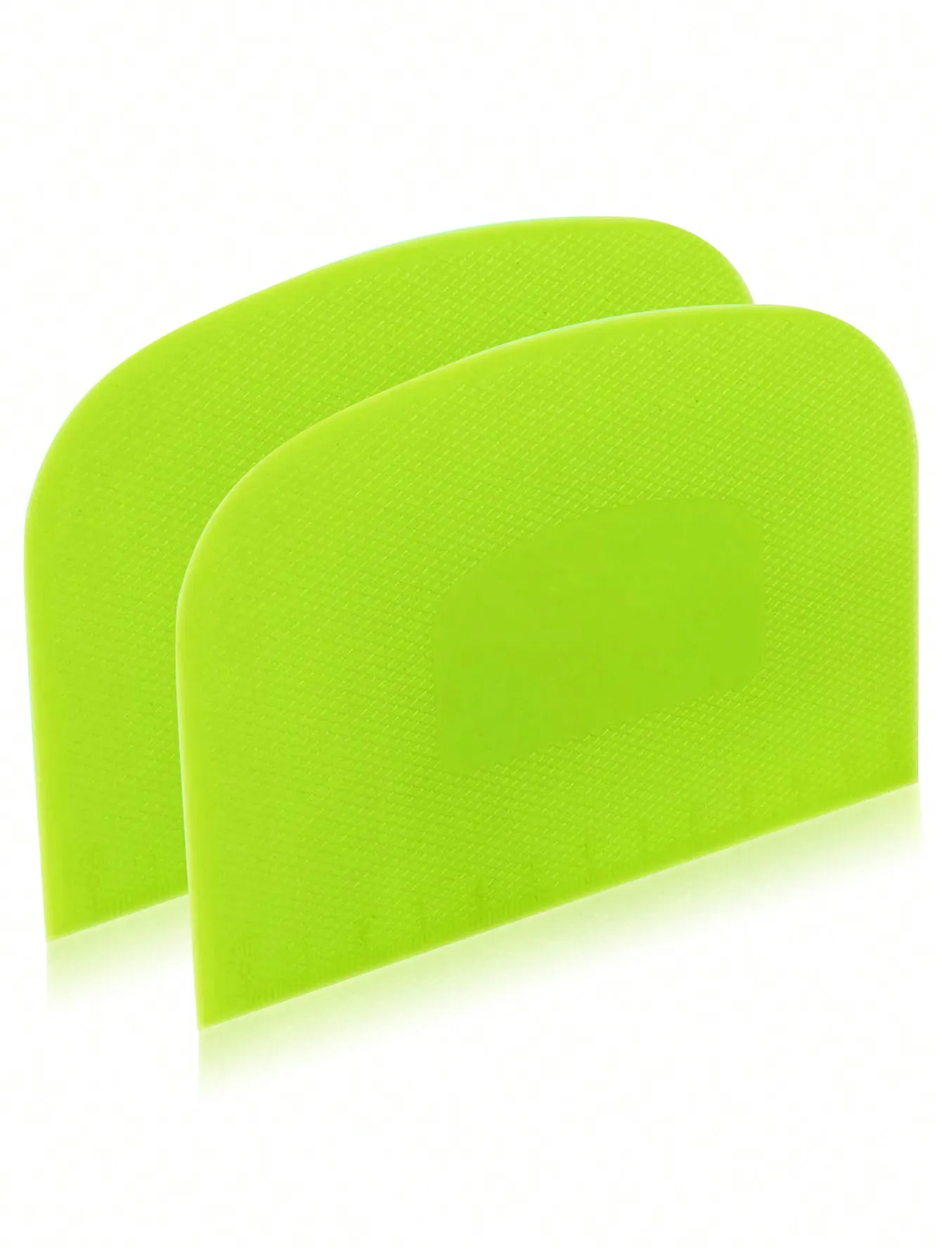 Leeseph 2 pièces bol grattoir à pâte coupe-pâte en plastique sûr aux aliments banc Flexible grattoir