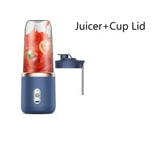 Mixeur Portable Électrique 6 Lames Multifonction pour Jus Frais, Smoothies, Glace Pilée et Préparati