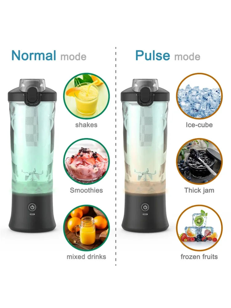 Presse-agrumes électrique Portable, 600ML, mélangeurs de fruits, 4000mAh, Rechargeable par USB, Mini