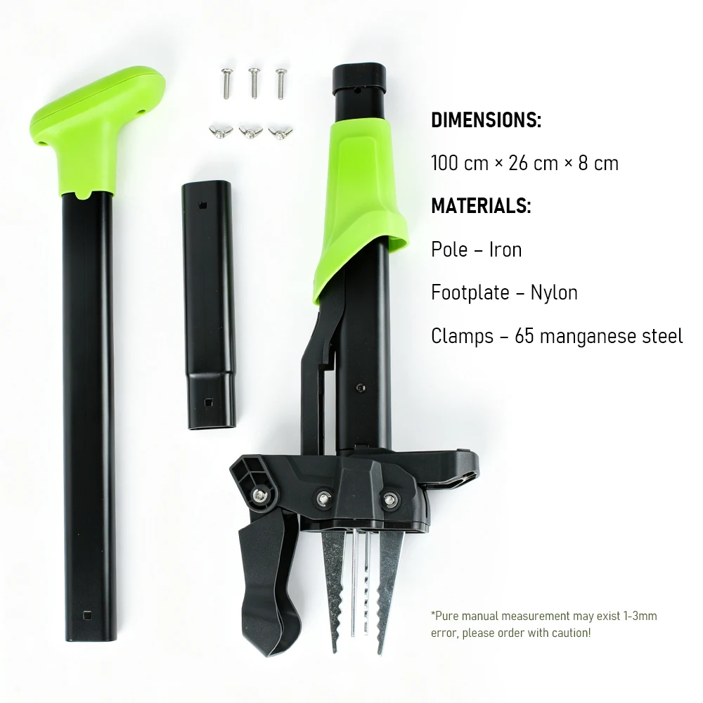 Désherbeur manuel à long manche, extracteur de racines, désherbeur de jardin à commande au pied, out
