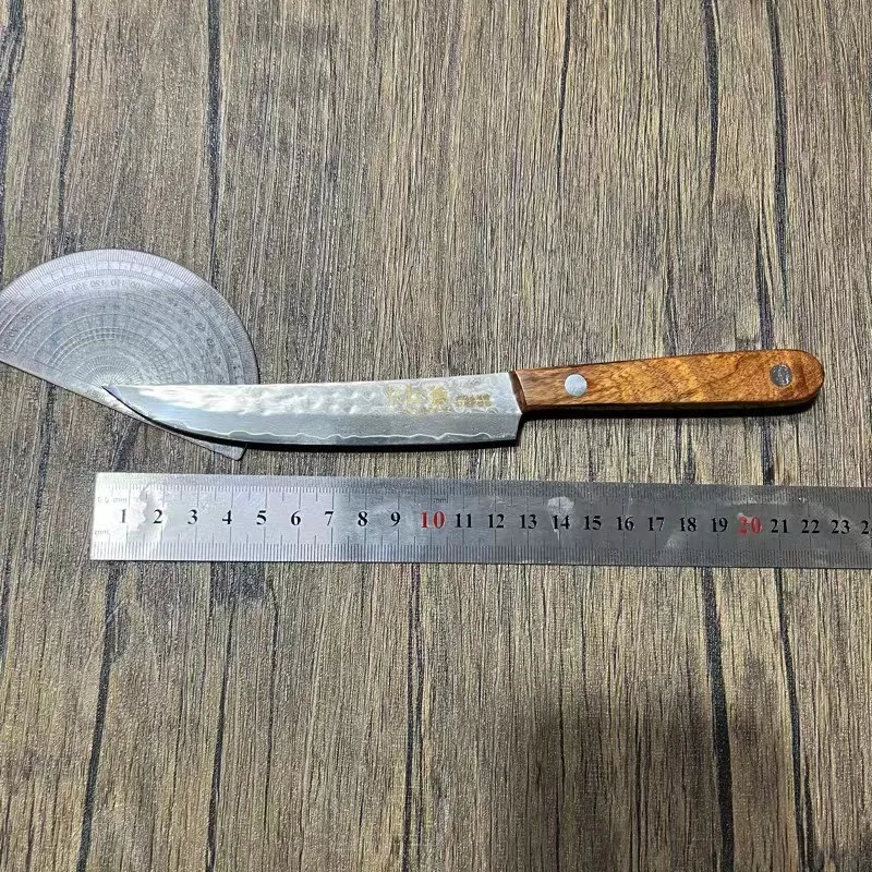 Couteau à Steak forgé en acier damas à 67 plis, couteau à fruits à éplucher tranchant, manche mongol