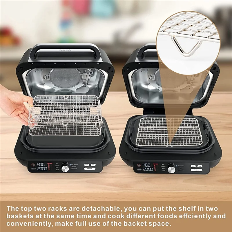 Friteuse à air T1 pour Ninja Foodi Grill XL, déliaison multicouche, accessoires pour friteuse à air