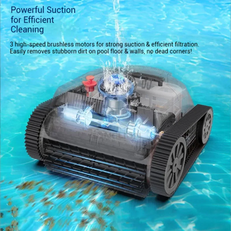 Robot nettoyeur de piscine automatique Airo pour le nettoyage des parois et des fonds de piscine