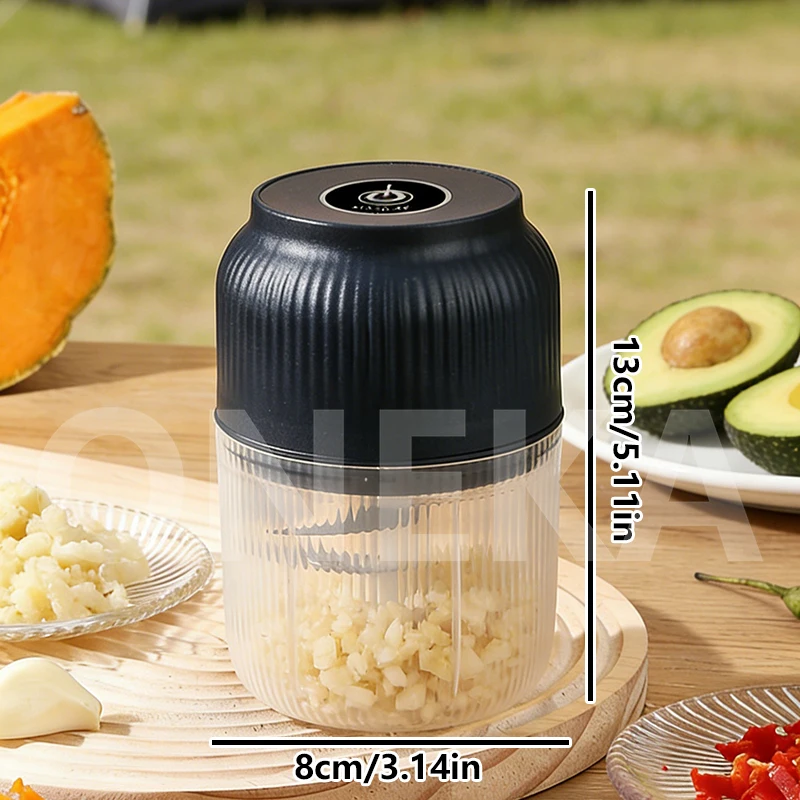 Mini hachoir électrique 320 ml USB pour ail, piment, gingembre, légumes, aliments pour bébés – Outil