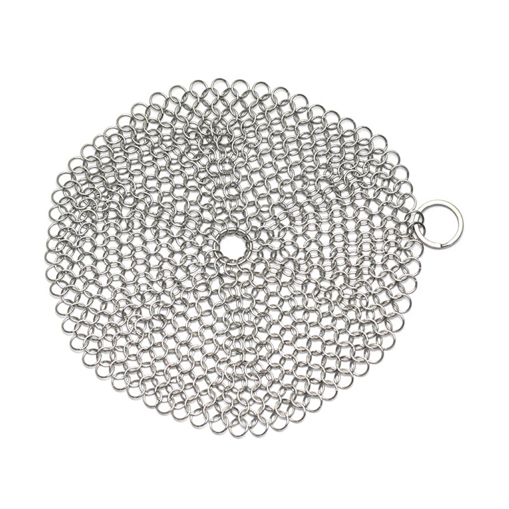 Brosse de nettoyage réutilisable en fonte d'acier inoxydable, boule en acier pour tous les types de 