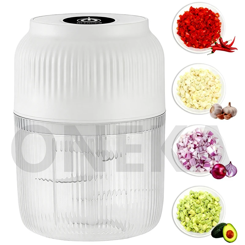 Mini hachoir électrique à 6 lames pour ail, poivre et légumes, broyeur USB pour ail, gingembre, alim