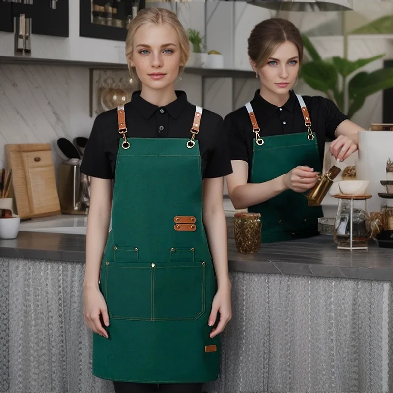 Tablier de cuisine imperméable, tablier de cuisine professionnel, uniforme de travail de serveur de