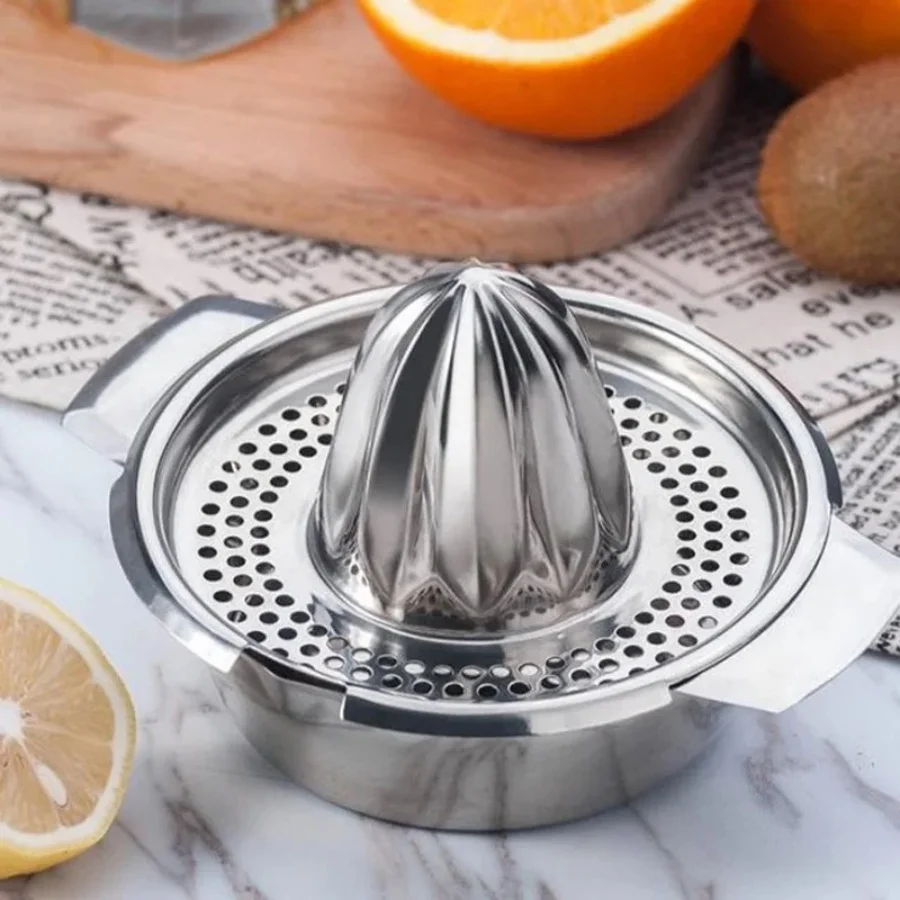 Presse-agrumes manuel en acier inoxydable pour citron et orange, presse-agrumes manuel avec bol et p