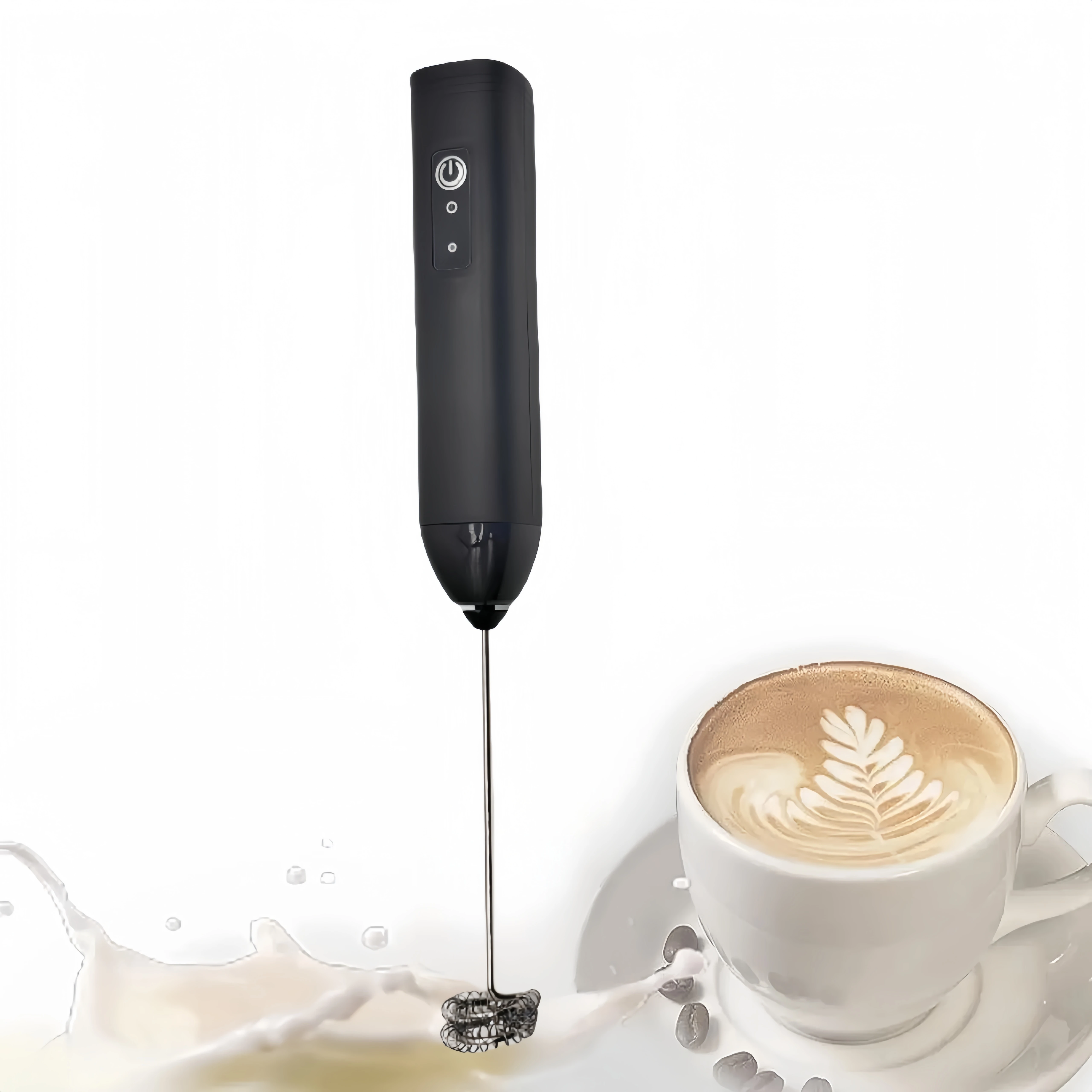 MINI mousseur à lait USB Rechargeable 3 vitesses machine à mousse café fouet mélangeur poignée élect