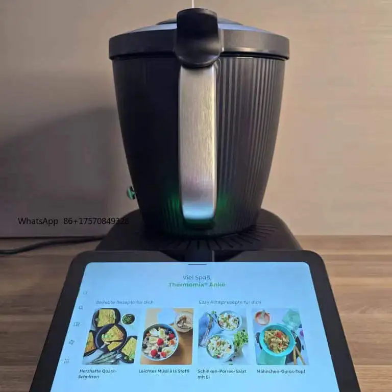 Robot culinaire électrique Vorwerk Thermomix TM7 de qualité supérieure, bol mélangeur en acier inoxy