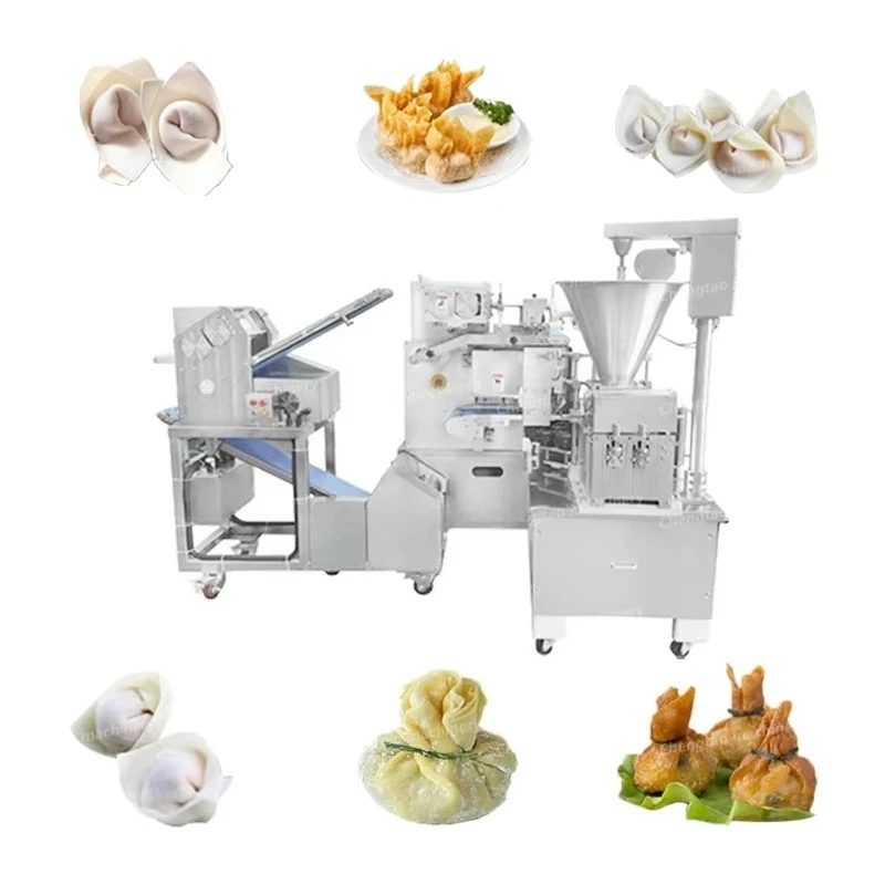 Machine de transformation alimentaire entièrement automatique pour la fabrication de wontons 220V, p