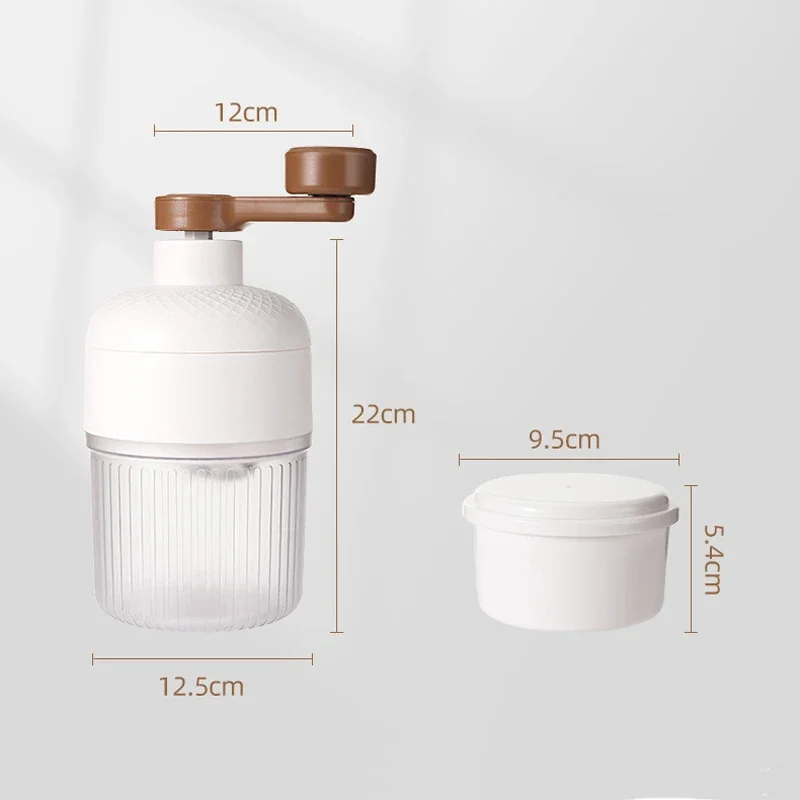 Petite machine à glace pilée manuelle, qualité alimentaire, à manivelle, portable, non électrique, a