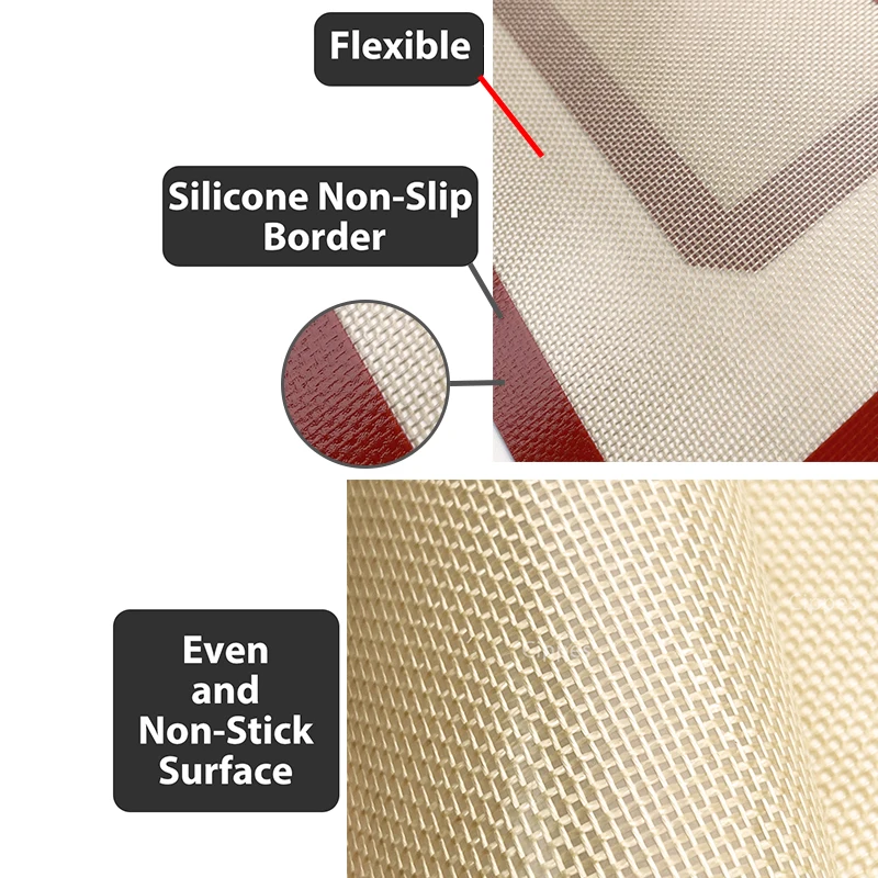 Tapis de cuisson en silicone pour four, feuilles de cuisson, antiadhésif, chaleur, degré, biscuit, m