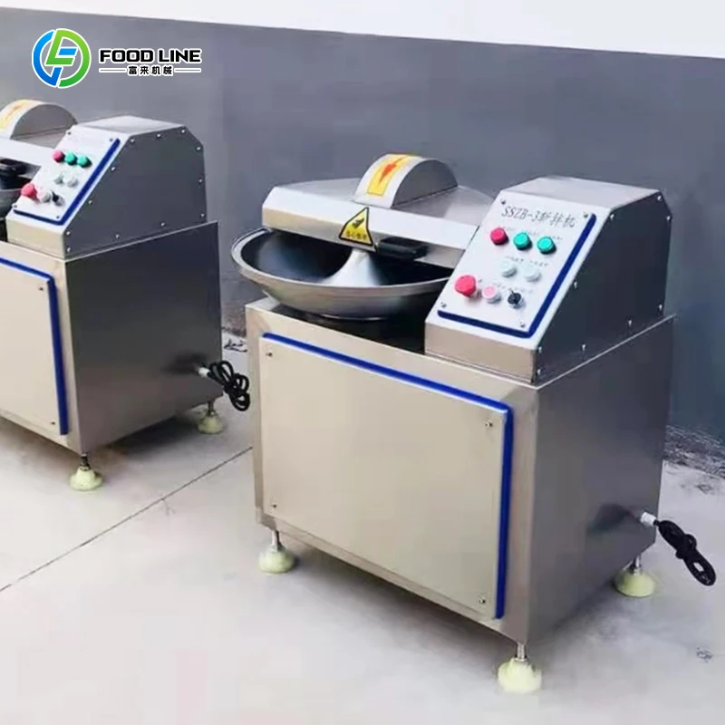Machine à hacher et à mélanger la viande 5KW, machine à découper la viande en cubes avec contrôle de