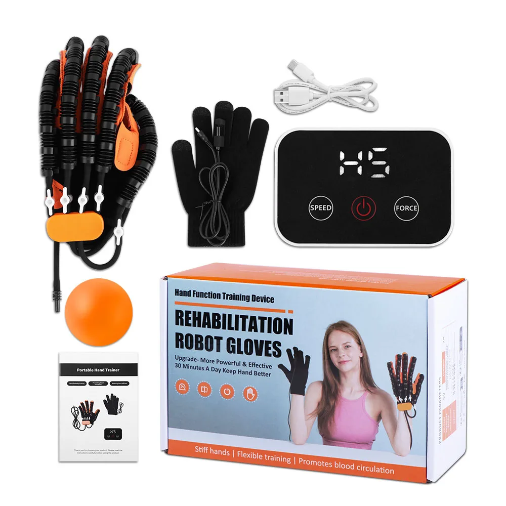 Gants de rééducation robotisés pour hémiplégie, infarctus cérébral, entraînement de la fonction des