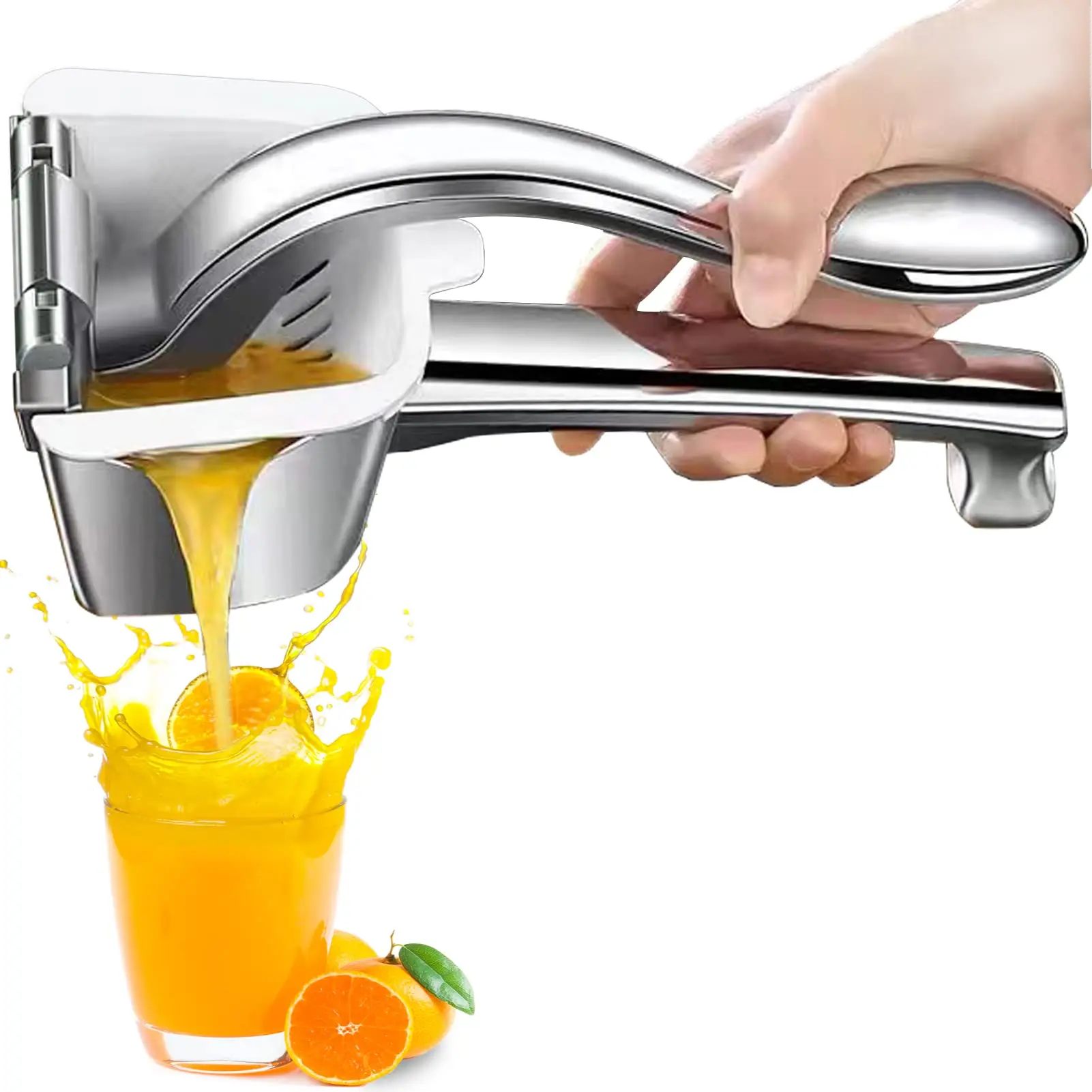 Presse-jus manuel en acier inoxydable, Gadget de cuisine 304 pour la séparation du jus de grenade et