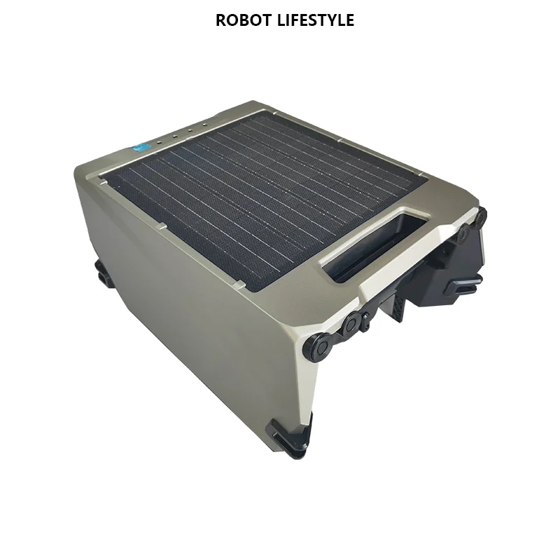 Robot nettoyeur de piscine solaire avec filtration 220μm, panneau solaire 12W, batterie 5200mAh, aut