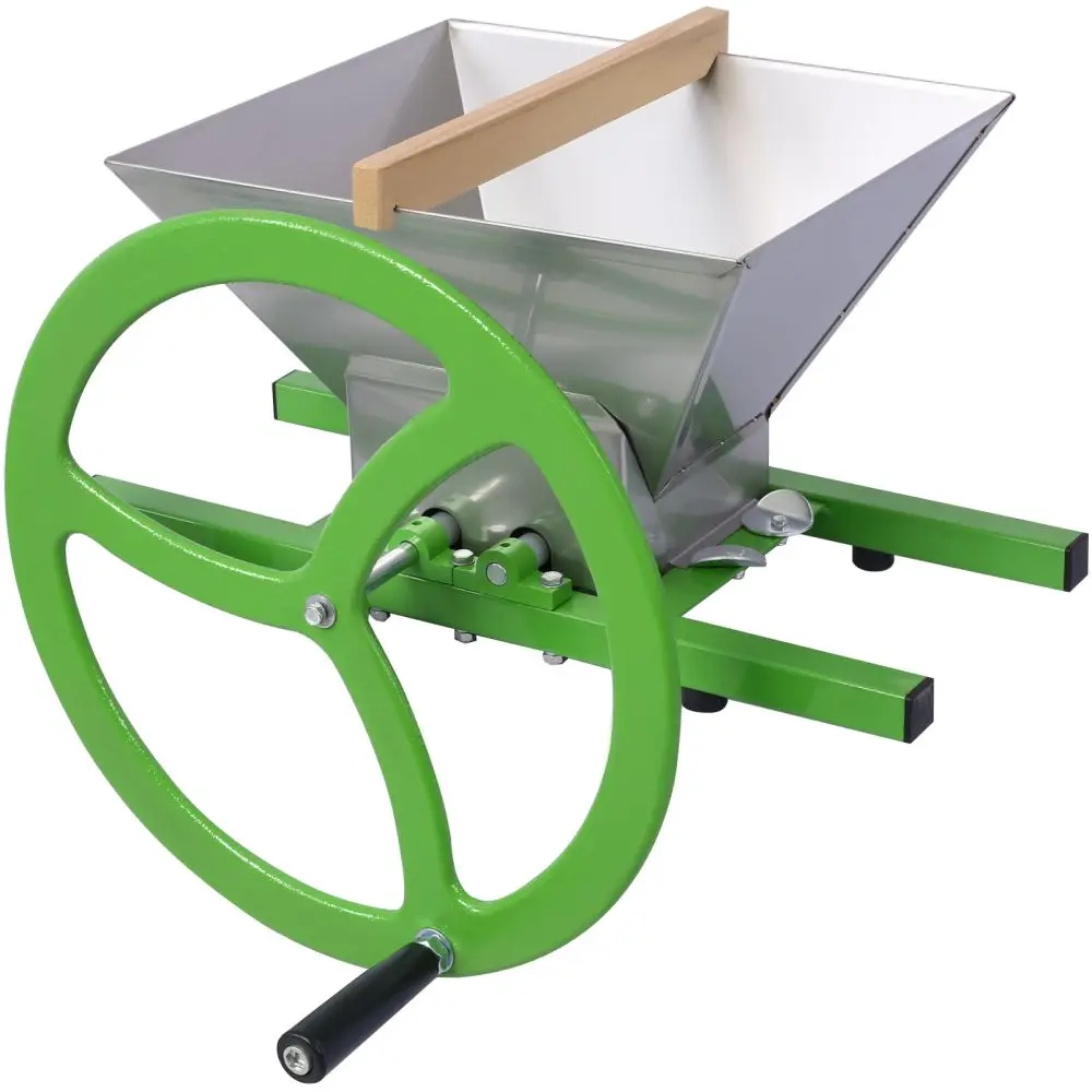 Broyeur manuel Ju479 de 7L, broyeur de fruits portable avec roue, en acier inoxydable, pour le vin e