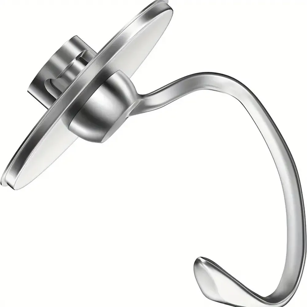 1 pièce d'accessoire de cuisine KitchenAid et crochet à pâte en acier inoxydable, adapté aux accesso